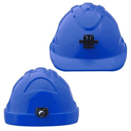 Pro Choice Hard Hat (V9) - Unvented, 6 Point Push-lock Harness C/w Lamp Bracket - HH9LB PPE Pro Choice BLUE  
